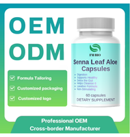 Capsules de feuilles de séné et d'aloe vera pour adultes OEM/ODM - Complément alimentaire en fibres pour le nettoyage du côlon - Capsules pour la digestion