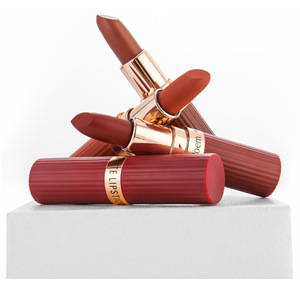 Lipstik <span class=keywords><strong>Matte</strong></span> 6 warna, <span class=keywords><strong>Lip</strong></span> <span class=keywords><strong>Gloss</strong></span> <span class=keywords><strong>Matte</strong></span> beludru coklat tua, pigmen tahan air, Stik Bibir kopi telanjang, kosmetik riasan bibir - Product Image 2