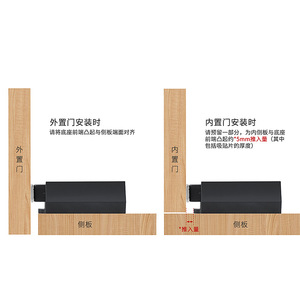 <b>Push</b> To Open Door Magnetic <b>Latch</b> Zinc Alloy Cabinet Door Hidden Handle Free Self Opening Mechanism - Product Image 1
