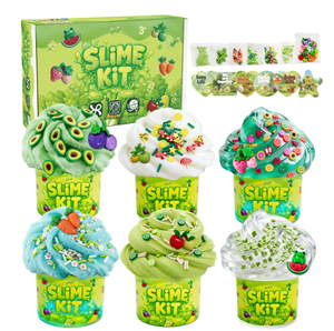 Kit de Slime Rosa para Niñas con Nubes de Mantequilla, Cristales, Chispas de Arcilla y Lindos Adornos de Animales - Product Image 2