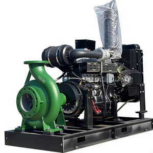 Bomba de agua para minas con motor diésel, precio de bomba de agua diésel de China, conjunto diésel 150/40 200/40 125/40, bombas de agua diésel de 8 y 10 pulgadas - Product Image 1