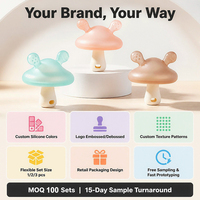 Jouets de dentition pour bébés, anneaux de dentition en silicone de qualité alimentaire, souples, sans BPA, en forme de sucette sensorielle pour bébés