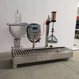 Machine de remplissage quantitative de boîtes d'huile végétale/peinture/résine/durcisseur entièrement automatique avec machine de capsulage 5-30L - Product Image 5