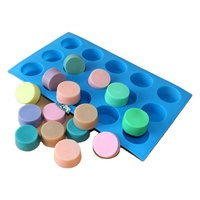 Moules en Silicone à 9 cavités, de qualité alimentaire, pour chocolat, biscuits de forme ronde