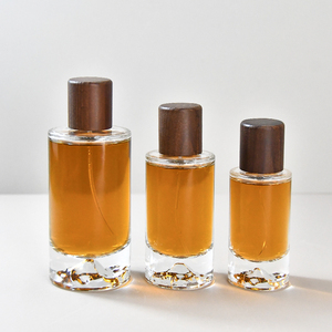 Luxury 30ml Cylinder Round Wooden Cap <strong>Purfum</strong> Spray <strong>Bottle</strong> 50ml 100ml Empty Glass Perfume <strong>Bottle</strong> with Wooden Cap - Product Image 4
