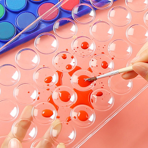 28 Colori <span class=keywords><strong>con</strong></span> 1 Pennello, Set di Acquerelli Solidi per Arte - Product Image 5