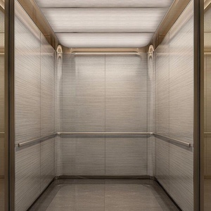 Ascensor de Pasajeros Contemporáneo de Acero Inoxidable, Tipo de Tracción sin Engranajes, 380V, Fácil Operación, Interior con Piso de Mármol - Product Image 4