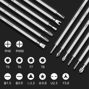 Juego de destornilladores 12 en 1 con puntas multifunción Torx Phillips para reparación y desmontaje en el hogar - Product Image 1