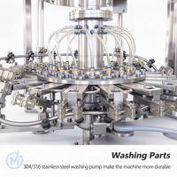 Machine de remplissage et de bouchage de bouteilles en verre pour boissons froides, yaourts, boissons énergétiques et sportives, en acier inoxydable 304, de qualité sanitaire