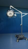 Lámpara Quirúrgica Móvil LED sin Sombra para Hospital, de Aleación de Aluminio, con 48 Perlas OSRAM, para Cirugía Animal
