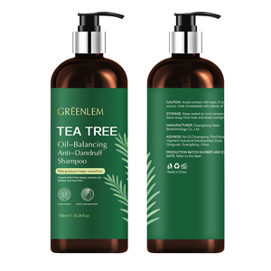 Champú Greenlem Refrescante con Aceite de Árbol de Té para Cabello Graso, Limpieza Profunda del Cuero Cabelludo, Reduce la <span class=keywords><strong>Caspa</strong></span> y las Raíces Escamosas y con Picazón - Product Image 1