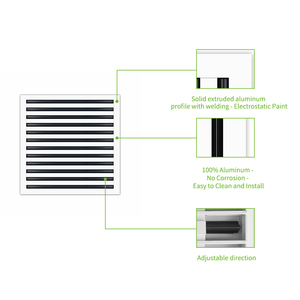 Lakeso 24x24 Modern <strong>Linear</strong> air Vent Covers <strong>Linear</strong> Slot <strong>Diffuser</strong> Register Grille for Ceiling Walls Floors HVAC System - Product Image 4