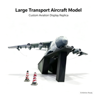 Maquette d'avion de transport de grande taille pour exposition aéronautique