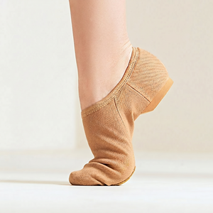 Scarpe da <span class=keywords><strong>ballo</strong></span> BW70 da donna in tessuto elasticizzato con tacco, suola morbida, per allenamento insegnanti, per danza jazz e classica per adulti - Product Image 2