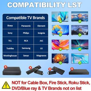 Télécommande universelle ergonomique légère à gros boutons pour tous les téléviseurs Samsung//VIZIO//Hisense//Panasonic et plus encore - Product Image 5