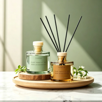 Diffuseur de parfum en rotin transparent, écologique, sans BPA, sans alcool, parfum longue durée pour la maison, les couloirs, les chambres, les salles de bain
