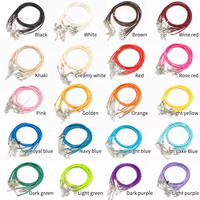 100 pièces 1.5mm ciré collier corde homard fermoir chaîne pour bijoux à bricoler soi-même faisant en vrac accessoires de mode pour Bracelets et colliers