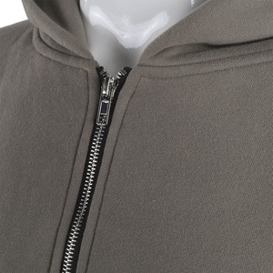 Felpa Corta con Zip Intera per <span class=keywords><strong>Uomo</strong></span> con Logo Personalizzato, Giacca con Cappuccio e Cerniera Personalizzabile, Produttore di Abbigliamento - Product Image 4