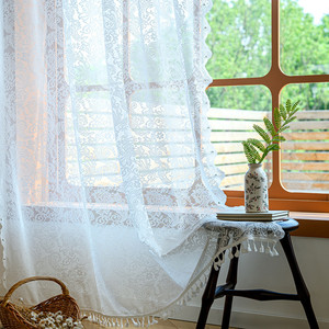 <span class=keywords><strong>Voilage</strong></span> français ajouré en dentelle pour fenêtre, rideaux transparents ajourés sur mesure pour chambre à coucher, décoration intérieure, Purdah, direct usine - Product Image 2