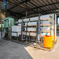 Usine de dessalement d'eau de mer 5TPH, système d'osmose inverse SWRO, machine de purification d'eau de mer salée 5000Lph, traitement par osmose inverse