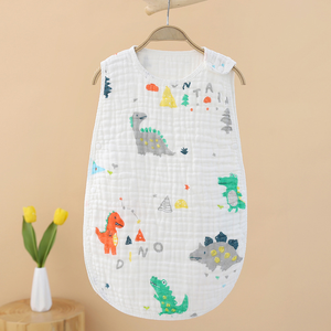 Four-Layer Cotton Gauze Baby Sleeping Bag Wearable Kids <strong>Vest</strong> <strong>for</strong> <strong>Newborn</strong> &amp; Toddlers Anti-Kick Feature <strong>for</strong> Summer - Product Image 2