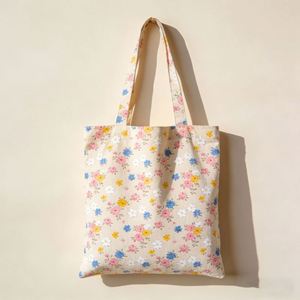 Stylish Reusable Cotton Tote Bag for DIY Advertising Economical Grocery Canvas Cloth Tote Bags - Product Image 2