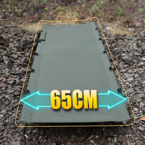 Cama de Camping de Aleación de Aluminio 190x65x16cm Plegable Portátil para Dormir al Aire Libre con Bolsillo de Almacenamiento Ligera 2.2kg Forma Rectangular - Product Image 4