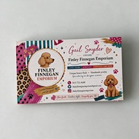 Biglietti da Visita con Carta Artistica e Confezione in Carta Kraft, Laminazione Lucida, Stampa Offset, Goffratura