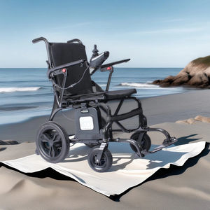 Portable léger fauteuil roulant électrique en Fiber de carbone pliant fauteuil roulant avion personnes âgées 6Ah batterie - Product Image 3