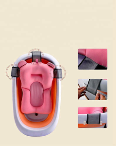 <b>Foldable</b> Baby Bathtub with Suspended <b>Bath</b> Mat for Comfortable Bathing in Daily Life - Product Image 6
