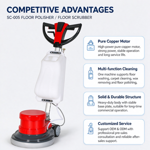 <span class=keywords><strong>Machine</strong></span> de nettoyage de sols 17 pouces, polisseuse <span class=keywords><strong>à</strong></span> disque unique, laveuse de tapis, cirreuse de sols pour l'<span class=keywords><strong>entretien</strong></span> des bâtiments commerciaux - Product Image 5