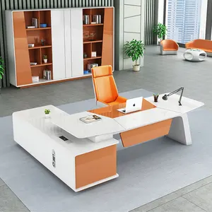 Mobilier de bureau KD17 escritorio pour chef de bureau table de bureau exécutive pour chef d'entreprise table de bureau de luxe pour le bureau