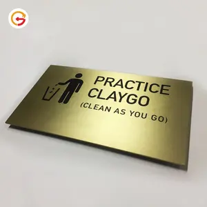 Gymosign — plaque murale personnalisée, panneau en laiton gravé, décorative et personnalisé