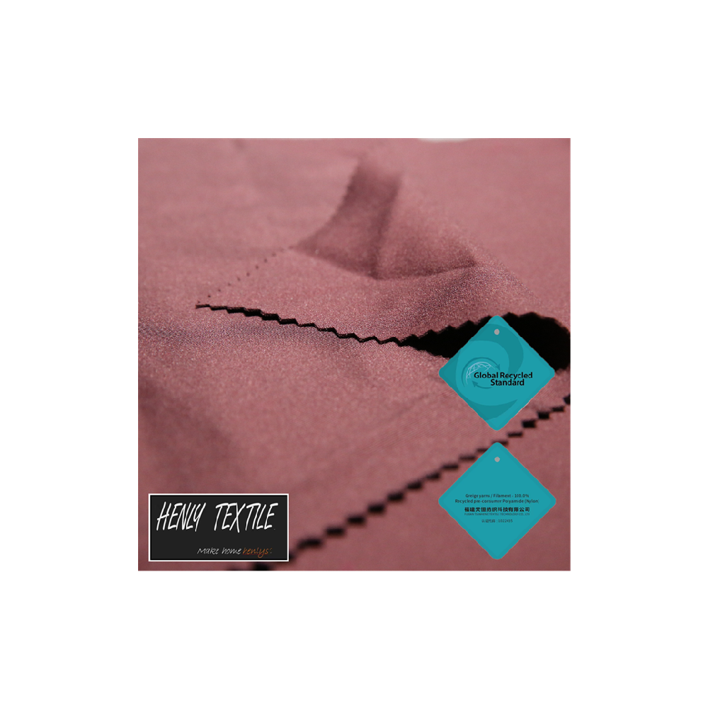 PREMIUM BIODEGRADABLE RECYCLE FABRIC 83%RECYCLE POLYAMIDE 17%ELASTANE 320GSM KNITTED INTERLOCK FABRIC for LEGGING