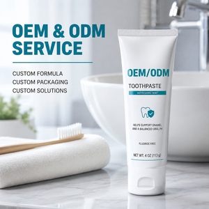 OEM/ODM Fluoridfreie & SLS-freie Natürliche Minz-Zahnpasta Remineralisierend Korallen-Kalzium Xylitol Zahnschmelz-Verteidigung Aufhellend Frischer Atem - Product Image 5