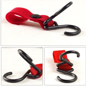 Bán buôn đa mục đích Nylon bé móc áo & Xe đẩy móc sinh thái thân thiện 4kg Công suất 2cm x 17cm cho tã Túi cửa hàng tạp hóa Ví - Product Image 2