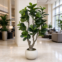 Arbre d'eucalyptus artificiel de 1,80 m, design moderne réaliste en plastique, plante en pot pour l'intérieur et l'extérieur, idéal pour la décoration de mariage
