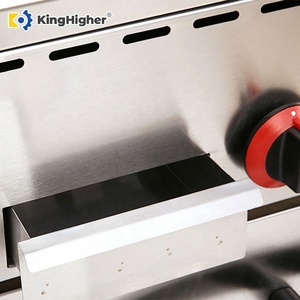 헤비 듀티 듀얼 가스 Shawarma 기계 수직 케밥 그릴 스토리지 캐비닛이있는 상업용 자이로 회전 로스터 대형 - Product Image 3