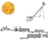 Machine automatique de fabrication de cornflakes pour adultes 100-120 kg/h, en acier inoxydable de qualité alimentaire, pour céréales de petit-déjeuner croustillantes et emballées en boîte