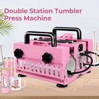 Machine de presse à chaud à double station pour sublimation de gobelets skinny DIY 11oz 16oz 20oz 30oz