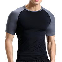Fabricant de haute qualité hommes Fitness à manches courtes sport à séchage rapide vêtements de sport course à pied respirant T-shirts athlétiques pour homme