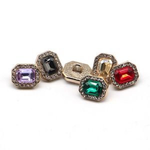 Hot-sale 12.5mm Metal Diamond <strong>Buttons</strong> Rectangle <strong>Button</strong> for Clothing Accessories <strong>Decorative</strong> Craft - Product Image 4