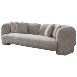 Divano Modulare di Lusso a 3 Posti in Tessuto, Design Nordico per Soggiorno e Villa, Pronto per la Spedizione - Product Image 2