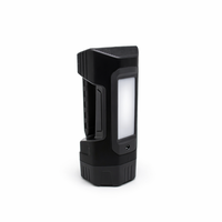 Lampe de recherche solaire rechargeable avec faisceau latéral COB, torche d'urgence portable pour le camping et les réparations