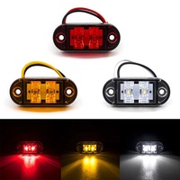 Feux latéraux de camion étanches à 2 LED Piranha, feux de signalisation d'avertissement, feux de gabarit à prix réduit