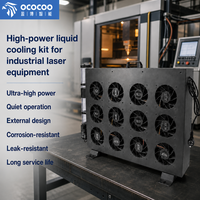Kit de refroidissement liquide externe haute puissance OCOCOO, 12 ventilateurs, ultra silencieux, résistant aux fuites, résistant à la corrosion, équipement laser industriel