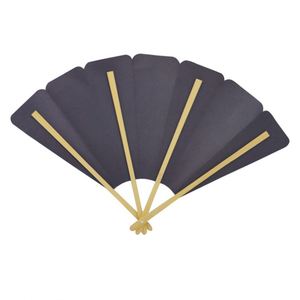 Éventail pliant artisanal en bambou à 4 baleines, mini, imprimé et peint sur mesure, motif ange - Product Image 2