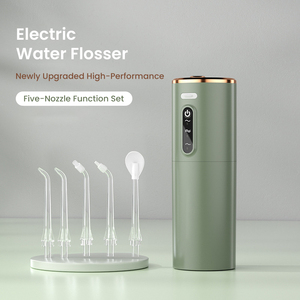 Irrigateur buccal USB-C sans fil, portable, étanche IPX7, pression d'eau réglable, <span class=keywords><strong>jet</strong></span> dentaire pour la douche et les voyages - Product Image 1