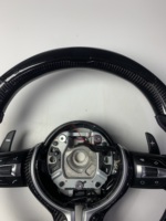 Volant sport en cuir personnalisé avec fibre de carbone, LED intelligentes, F Sport, E60 E46 F30 F10 M2-M6 X5, haute qualité