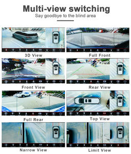 Directo de fábrica 1080P 3D MAX Dual Lens Bird View 360 Sistema de cámara 360 grados alrededor de la cámara del coche Grabadora de video para <span class=keywords><strong>Volvo</strong></span> - Product Image 2